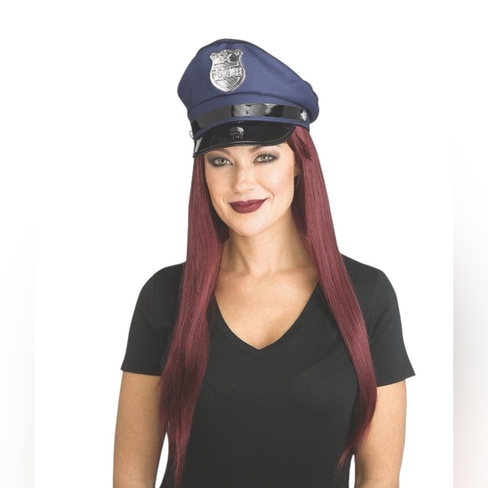 Costumes USA Adult Traditional Police Officer Hat in Dark Blue Unisex